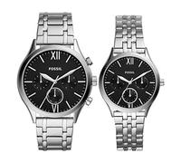 Fossil Herren Edelstahl Quarzuhr BQ2469SET