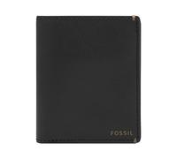 Fossil Herren-Geldbörse aus Leder, schmal, minimalistisch, mit doppelter Vordertasche, Joshua Black, Bifold
