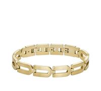 Gliederarmband Heritage D-Link aus Edelstahl, vergoldet