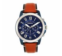 Fossil Herrenuhr Chronograph Grant Leder hellbraun FS5151