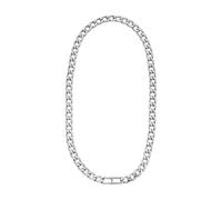 Fossil Heritage JF04769040 Herren-Halskette aus Edelstahl, silberfarben, Länge: 508 mm + 5,0 mm, Breite: 27,4 mm, Edelstahl, kein Edelstein, Length: 508mm+5.0mm, Width: 27.4mm, Edelstahl, Kein