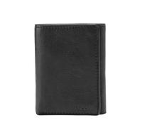 Fossil Herren Leder Trifold Geldbörse, Ingram Black, Einheitsgröße