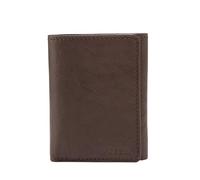 Fossil Herren Leder Trifold Geldbörse, Ingram Brown, Einheitsgröße