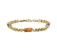 Fossil Herrenarmband, All Stacked Up Edelstahl Komponenten Armband, L: 220mm, B: 6.5mm