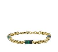 Fossil Herrenarmband, All Stacked Up Edelstahlkomponenten Armband, L: 220mm, B: 6.5mm