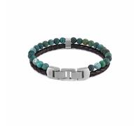 Fossil Herrenarmband aus Edelstahl oder Leder mit Faltverschluss