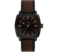 Quarzuhr FOSSIL "Machine", braun, Armbanduhren, Herren, Quarzuhr, Armbanduhr, Lederarmband, analog, Tag (54248713-0) braun