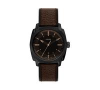 Quarzuhr FOSSIL "Machine", braun, Armbanduhren, Herren, Quarzuhr, Armbanduhr, Lederarmband, analog, Tag (54248713-0) braun