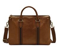 FOSSIL Houston Top Zip Workbag Dark Brown