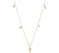 Fossil JA7317710 Damen Collier Messing Gold weiß Perlen 45,7 cm