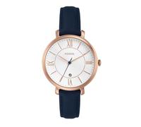 Fossil Jacqueline Damenuhr, Quarz-Dreizeigerwerk mit Lederarmband
