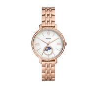 Fossil Jacqueline Watch für Damen, Quarz-Dreizeiger-Mondphasenwerk mit Edelstahlarmband