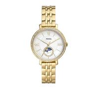 Fossil Jacqueline Watch für Damen, Quarz-Dreizeiger-Mondphasenwerk mit Edelstahlarmband