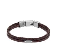 Fossil - Armband Leder, Edelstahl Armbänder & Armreife Herren