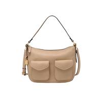 Fossil Schultertasche Jolie – Leder, 27 cm – Beige