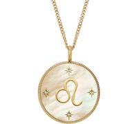 Fossil Damen-Edelstahl oder Sterlingsilber-Halskette mit Karabinerverschluss, Cremeweiß