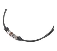 Fossil Kette Edelstahl, Leder One Size Herren