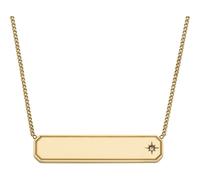 Fossil Sadie Damen Goldfarbene Edelstahl Halskette, JF04926710