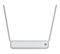 Fossil Halskette Sadie JF04927040 – Silberfarbene Edelstahlkette Damen (Holiday 2025)