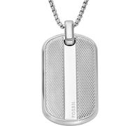 Fossil Knox Herren Silber-Ton Edelstahl Necklace, JF04882040