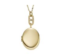 FOSSIL Halskette JF04426710 Locket Collection gold Edelstahl 400mm+50mm Damen One Size