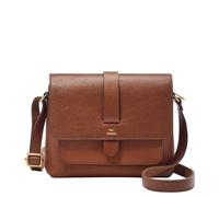 Fossil Kinley Damen große oder kleine Crossbody Geldbörse Handtasche für Frauen, Braun gestreift, Small