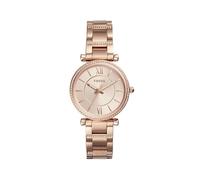 Fossil Lässige analoge roségoldene Zifferblatt roségoldene Edelstahluhr für Frauen - ES4301, Roségold, Armband, Rose Gold, Armband