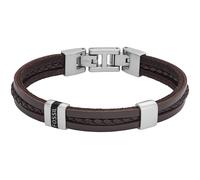 Fossil Herrenarmband aus Edelstahl oder Leder mit Faltverschluss