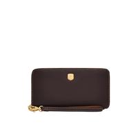 Fossil Lennox Leder oder Polyester Geldbörse für Damen Dunkle Schokolade 19.68 cm L x 1.91 cm W x 10.16 cm H