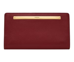 FOSSIL Liza Slim Bifold Wallet Scarlet