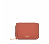 Fossil Logan Leder oder Polyester Clutch-Geldbörse für Damen Rostiges Orange 10.16 cm L x 1.91 cm W x 7.62 cm H