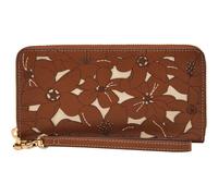FOSSIL Logan RFID Zip Wallet Natural Floral