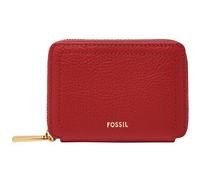 FOSSIL Logan Zip Around Card Case RFID Garnet
