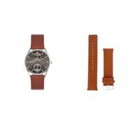 Fossil Men's Holst Multifunction Watch and Replaceable Strap, Brown Leather, Set