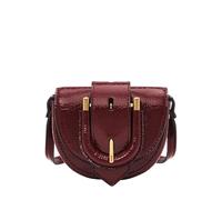Fossil Micro Flap Crossbody Harwell für Damen Knitteroptik Lackleder, ZB1952631