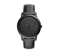 Fossil Minimalistische Herrenuhr mit Leder- oder Edelstahlband, Chronograph- oder Analoguhr-Anzeige mit schlankem Gehäuse