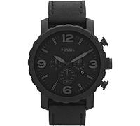 Fossil Herren Chronograph Quarz Uhr mit Leder Armband JR1354