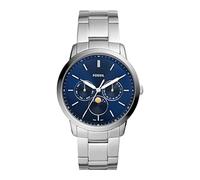 Fossil Neutra Minimalist Herren-Uhr, Quarzwerk mit Edelstahl- oder Lederarmband Kobaltblau
