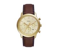 Fossil Neutra Uhr für Herren, Quarz-Chronographenwerk mit Lederarmband