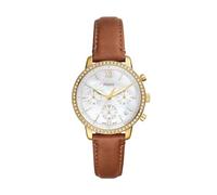 Fossil Neutra Watch für Damen, Quarz-Chronographenwerk mit Edelstahl- oder Lederarmband