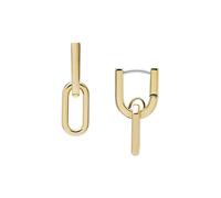 Fossil Damen Goldfarbener Edelstahl mit Ringverschluss Ohrringe