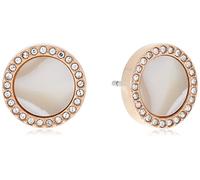 Fossil Ohrringe Für Frauen, 1 Cm Länge Rose Gold Edelstahl-Ohrringe, JF01715791
