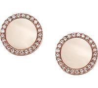 Fossil Ohrringe Für Frauen, 1 Cm Länge Rose Gold Edelstahl-Ohrringe, JF01715791