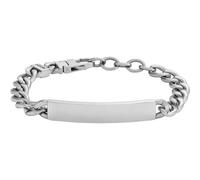 Fossil Herrenarmband Drew – Edelstahl mit Karabinerverschluss, Grau
