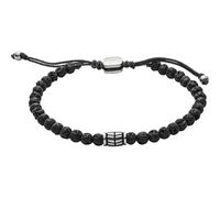 Fossil JF02887040 Herren Armband Edelstahl Silber Schwarz 25 cm