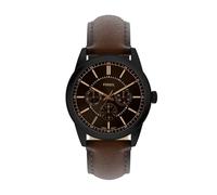 FOSSIL Pearson Uhr für Herren, Quarz Multifunktionswerk mit Edelstahl oder Lederarmband
