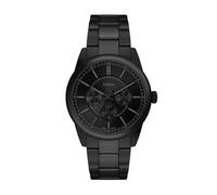 Fossil Pearson Uhr für Herren, Quarz Multifunktionswerk mit Edelstahl oder Lederarmband