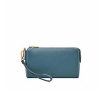 Fossil Portemonnaie aus Leder oder Polyester für Damen Türkisblau 19.05 cm L x 3.81 cm W x 11.43 cm H