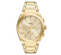 Fossil quarz goldfarbenem herren uhr mit goldfarbenem zifferblatt und edelstahl armband one_size Gold