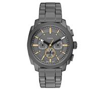 Fossil quarz grauem herren uhr mit grauem zifferblatt und edelstahl armband one_size Grau